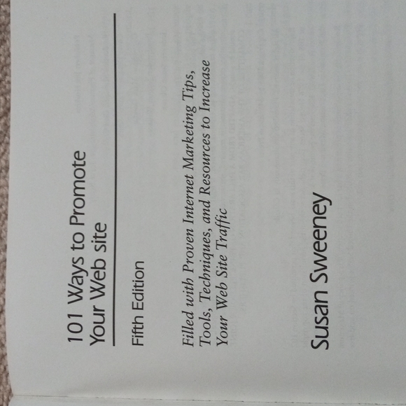 📕 101 Ways to Promote Your Web Site (5th Edition) by Susan Sweeney, C.A. 📕 - Picture 4 of 13